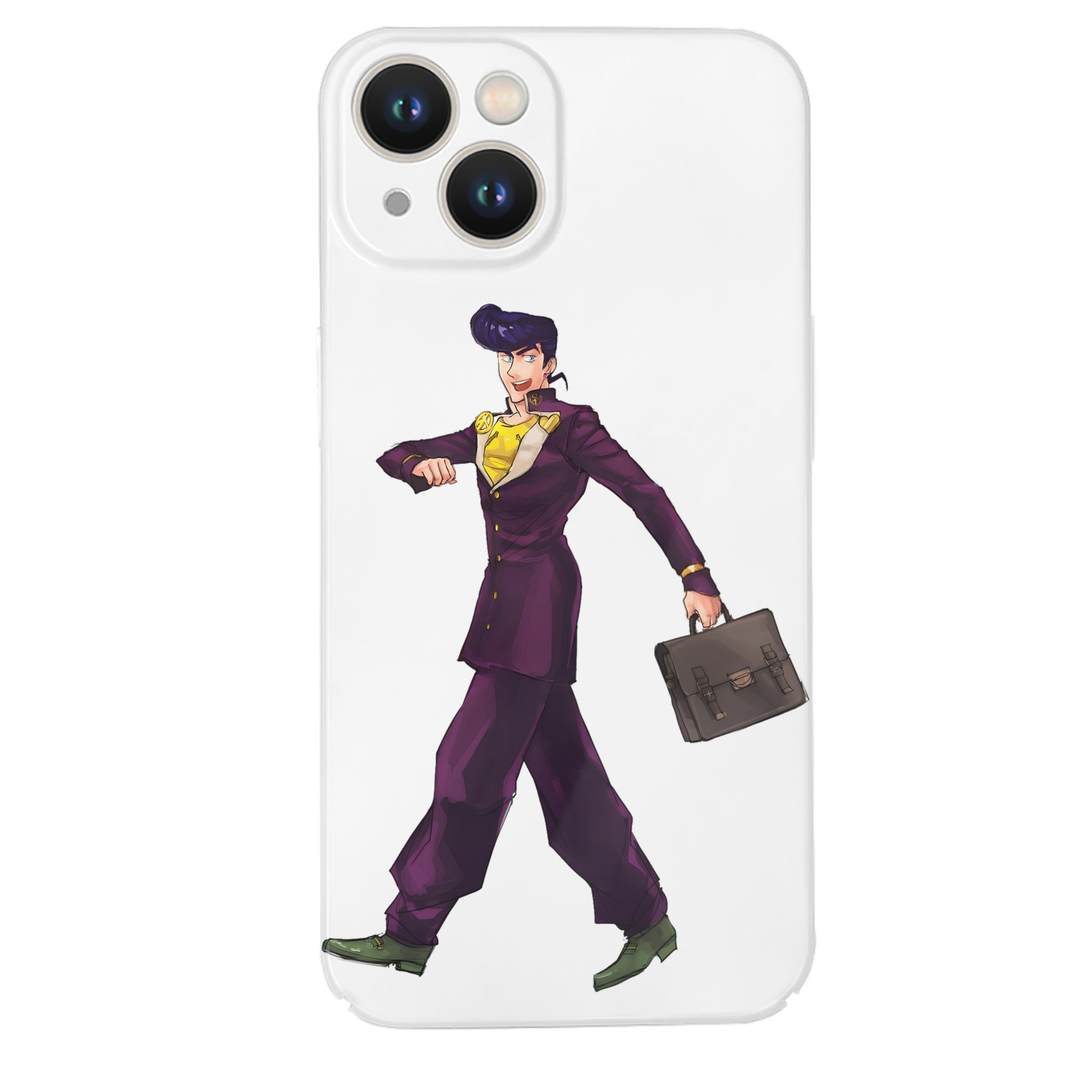 （画像用） ジョジョの奇妙な冒険 ひがしかた じょうすけ JoJo's Bizarre Adventure Higashikata Josuke 【iPhone 14シリーズ対応】ハードケース